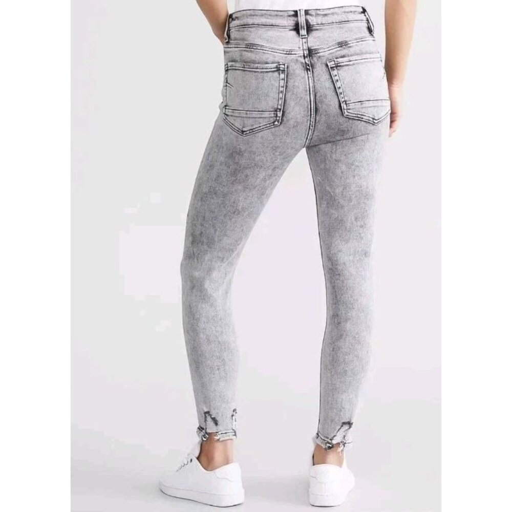 BKE Jeans Womens 31x27 Gray Parker Universal Fit High Rise Ankle Skinny Denim - Picture 3 of 10